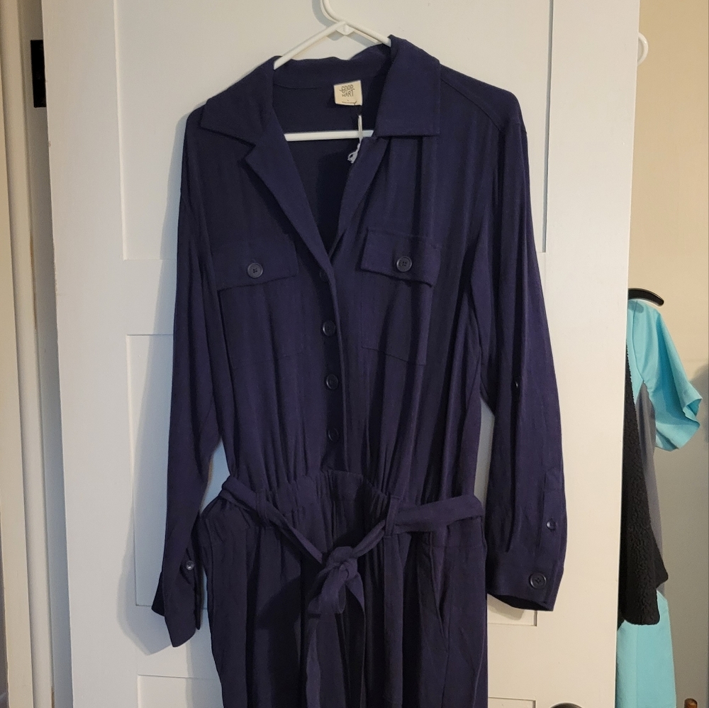 Large Navy Matilda Jane romper
